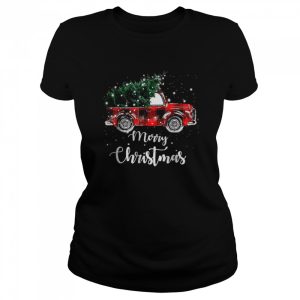 Merry Christmas Buffalo Truck Tree Red Plaid For Men Women T-Shirt
