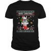 Merry Christmas Bull Terrier In Sock Dog Ugly Xmas T-Shirt