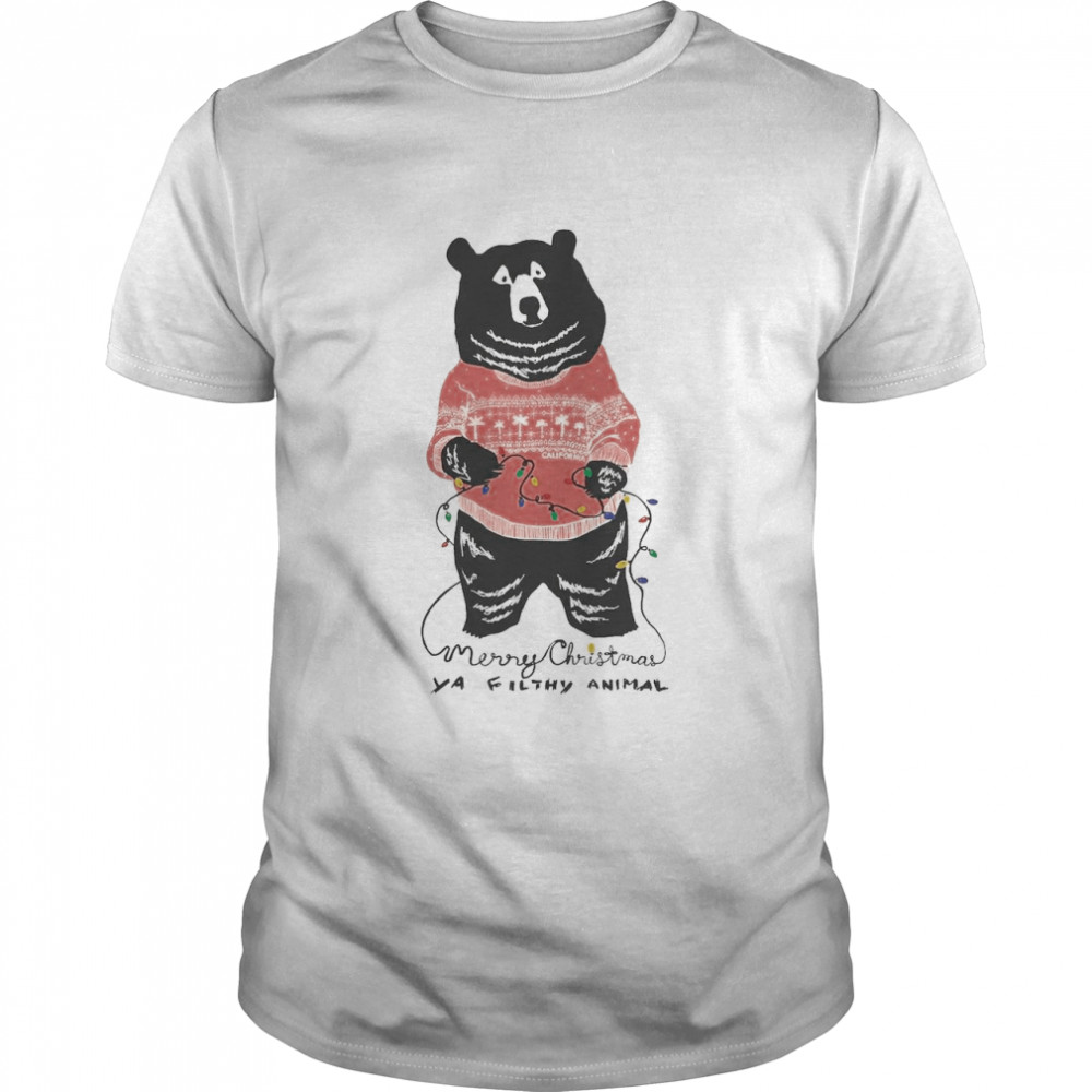 Merry Christmas Filthy Animal Black Bear Shirt Merry Christmas Filthy Animal Black Bear Shirt