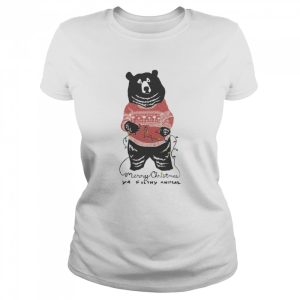Merry Christmas Filthy Animal Black Bear Shirt