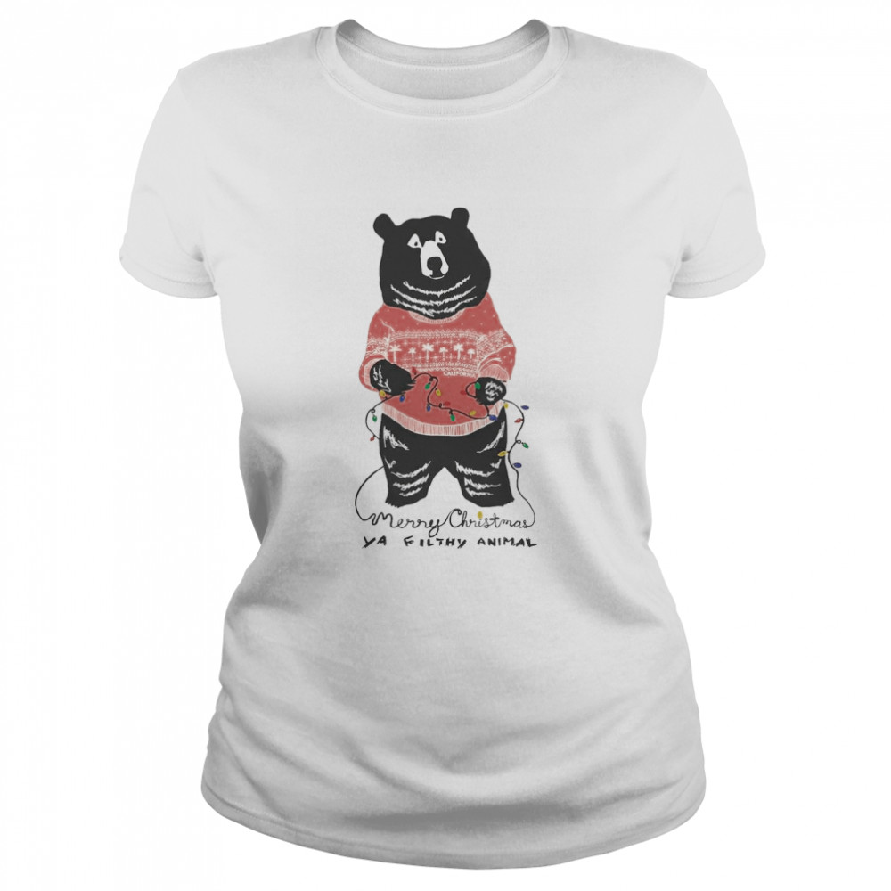 Merry Christmas Filthy Animal Black Bear Shirt Merry Christmas Filthy Animal Black Bear Shirt