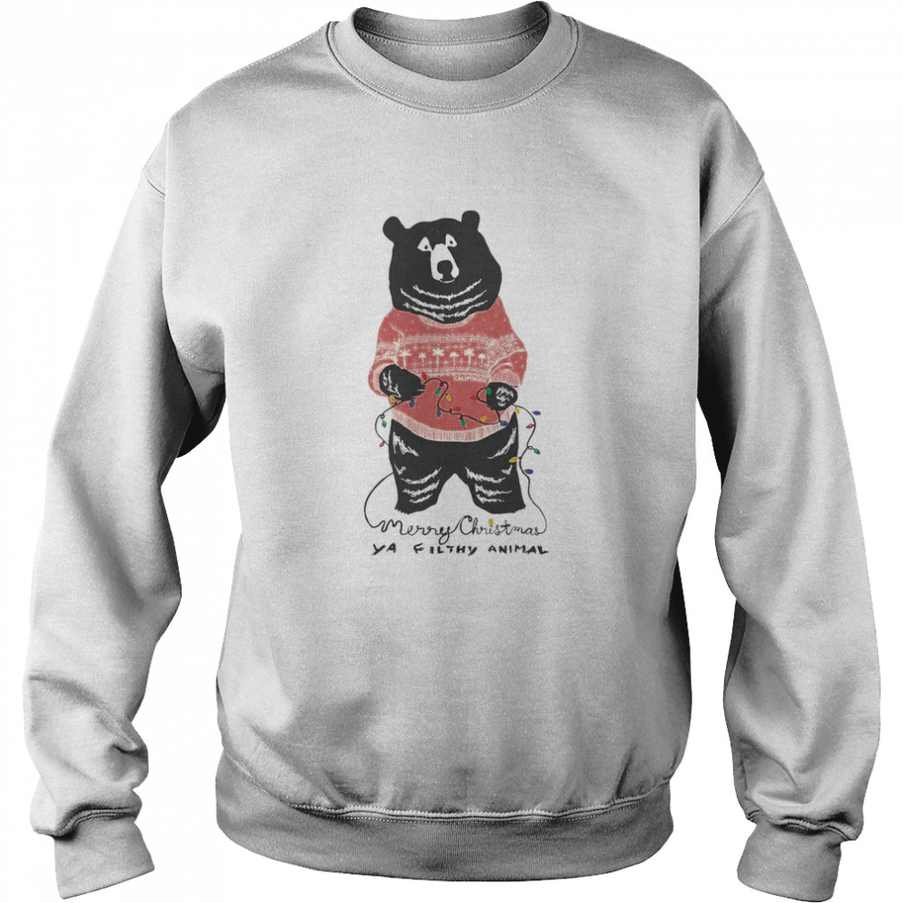 Merry Christmas Filthy Animal Black Bear Shirt Merry Christmas Filthy Animal Black Bear Shirt