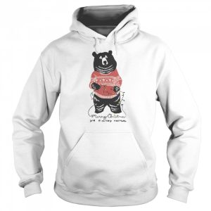 Merry Christmas Filthy Animal Black Bear Shirt 5