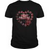 Merry Christmas Paws Dog Heart Red Buffalo Plaid Xmas Pajama T-Shirt