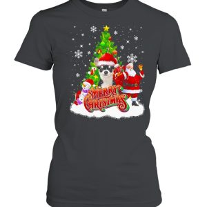 Merry Christmas Santa Claus Black Chihuahua Sweater Shirt