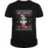 Merry Christmas Siberian Husky In Sock Dog Ugly Xmas T-Shirt