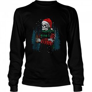 Merry Christmas Winter Skull Family Xmas T Shirt 3