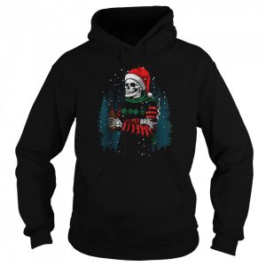 Merry Christmas Winter Skull Family Xmas T Shirt 5