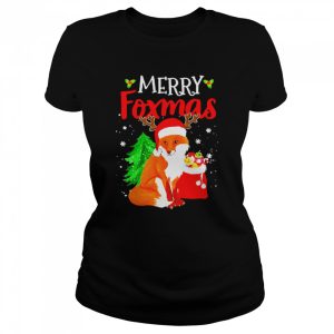 Merry Foxmas Dog Lovers Christmas Sweater Shirt 2