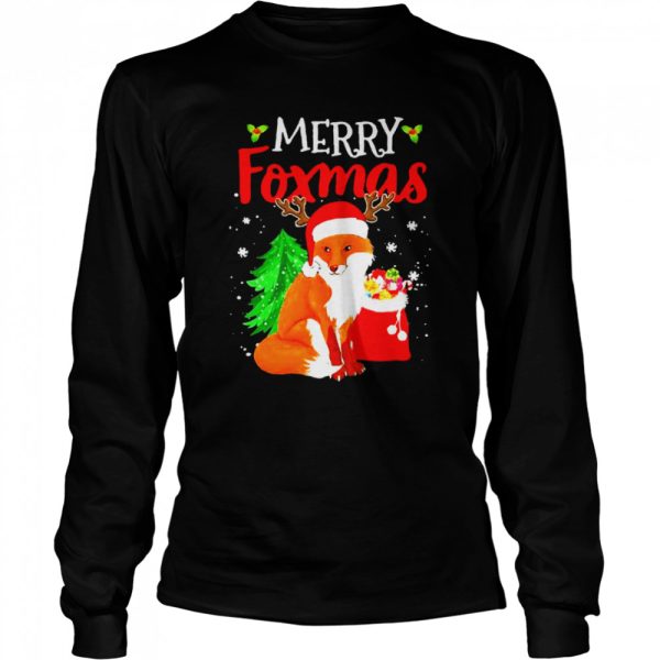 Merry Foxmas Dog Lovers Christmas Sweater Shirt