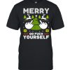 Merry Go F Yourself Middle Finger Ugly Christmas Sweater T-shirt
