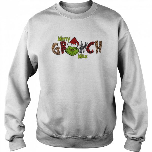 Merry Grinchmas Leopard Christmas Shirt