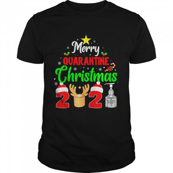 Merry Quarantine Christmas 2021 Pajamas Family Matching Xmas shirt