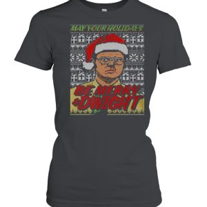 Merry and Dwight May Your Holidays The Office Ugly Christmas shirt