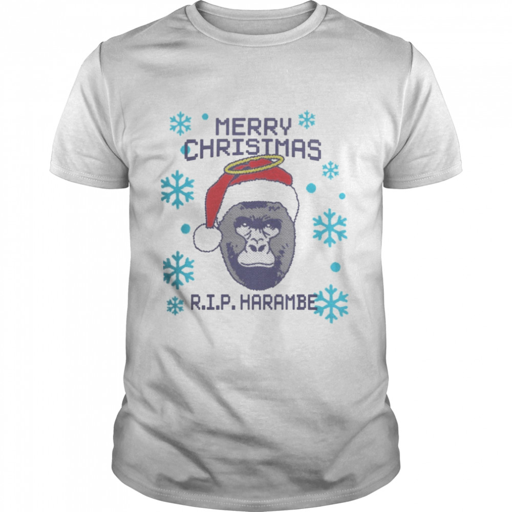 Merry christmas rip harambe shirt Merry christmas rip harambe shirt