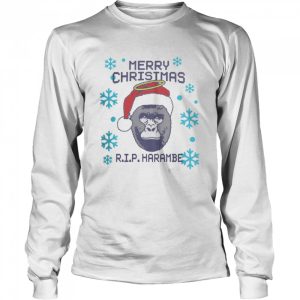 Merry christmas rip harambe shirt 3