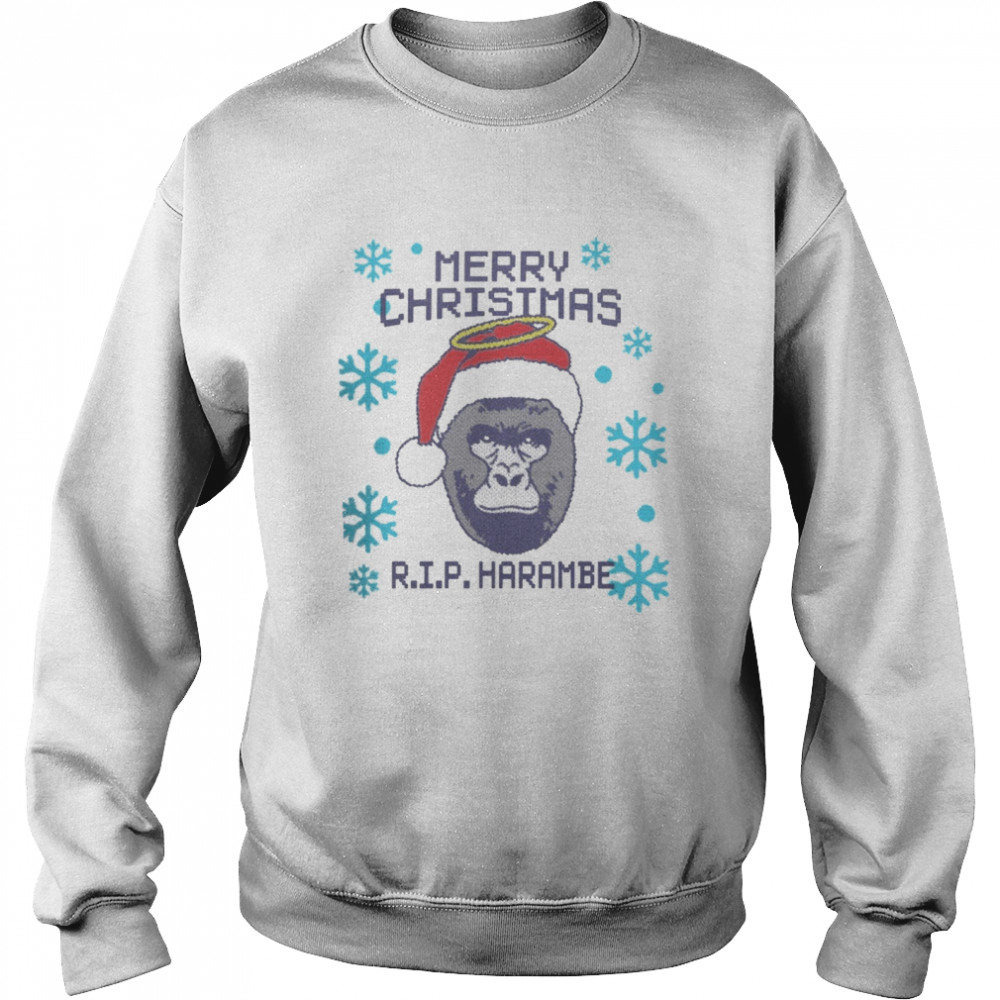 Merry christmas rip harambe shirt Merry christmas rip harambe shirt