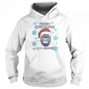 Merry christmas rip harambe shirt 5