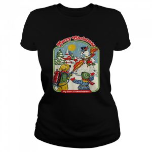MerryChristmasmyfirstFlamethrowerSnowman Shirt