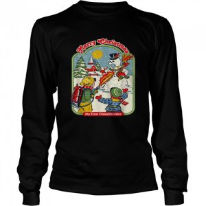 MerryChristmasmyfirstFlamethrowerSnowman Shirt 3