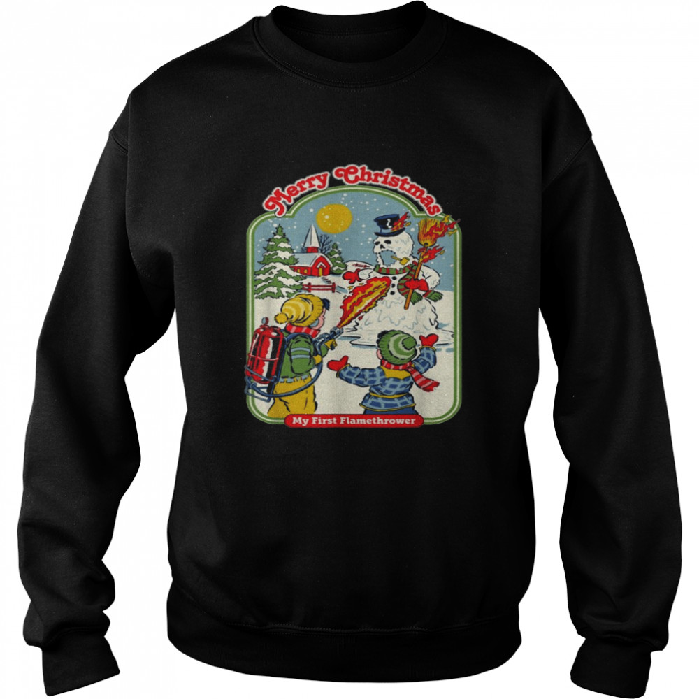 MerryChristmasmyfirstFlamethrowerSnowman Shirt MerryChristmasmyfirstFlamethrowerSnowman Shirt