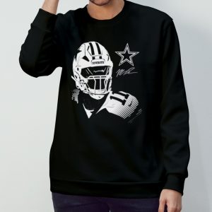 Micah Parsons Navy Dallas Cowboys Player Graphic T Shirt 3
