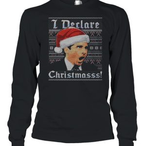 Michael Scott I Declare Christmasss The Office Ugly Christmas shirt 3