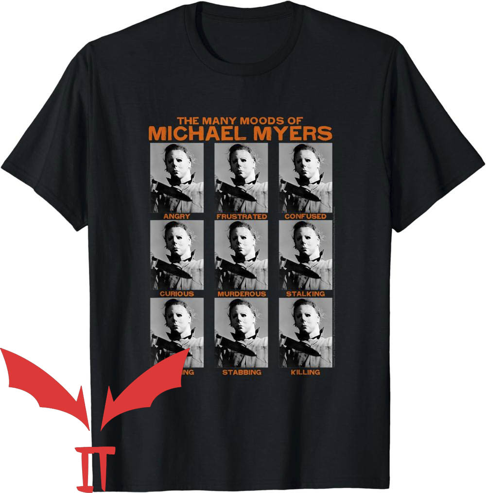Michaels T-Shirt Halloween Many Moods Of Michael Myers Michaels T-Shirt Halloween Many Moods Of Michael Myers