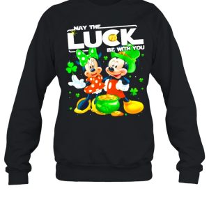 Mickey Minnie May The Luck Be With You Patrick Day Shirt 4
