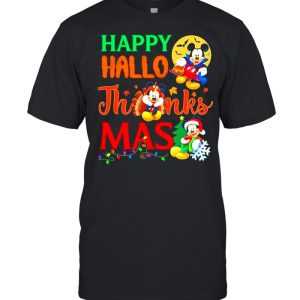 Mickey Mouse Happy Hallo ThnaksMas Christmas shirt