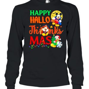 Mickey Mouse Happy Hallo ThnaksMas Christmas shirt 3