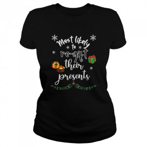 Most Likely To ReGift Presents Matching Family Christmas Shirt