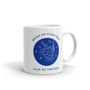 Mug Ecolo Moins de Plastique Plus de Tortues