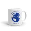 Mug Ecolo Moins de Pollution Blanc Brillant