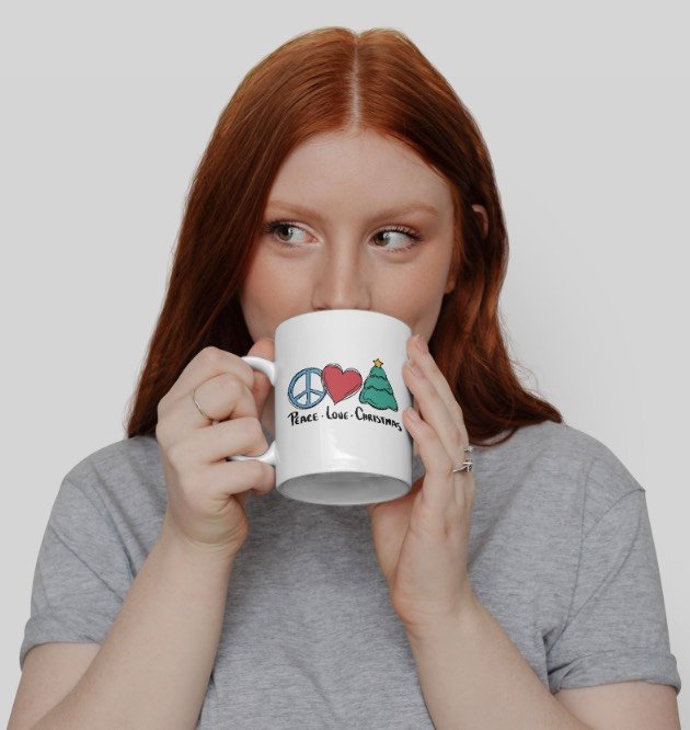 Mug Noel Peace Love Mug Noel Peace Love