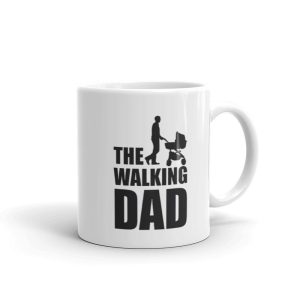 Mug Papa Walking Dad Blanc Brillant
