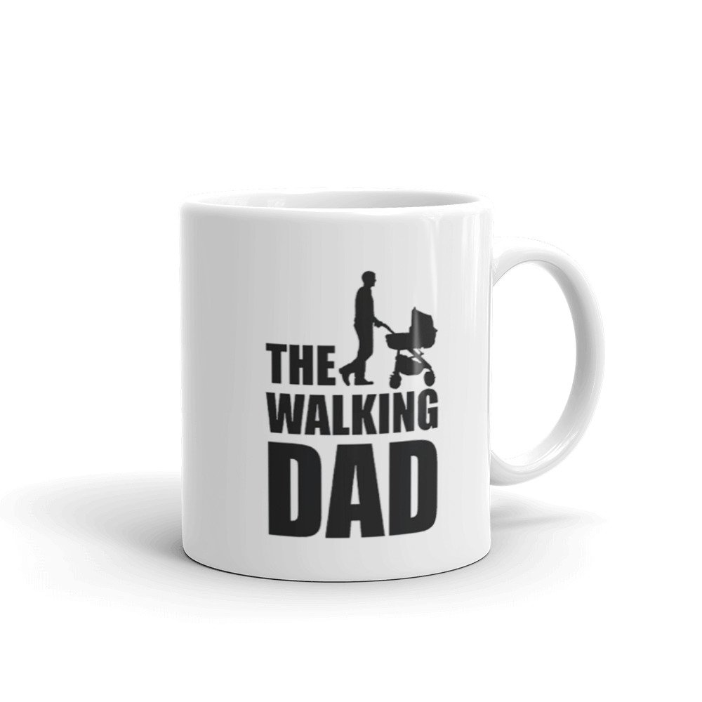 Mug Papa Walking Dad Blanc Brillant Mug Papa Walking Dad Blanc Brillant