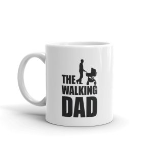 Mug Papa Walking Dad Blanc Brillant