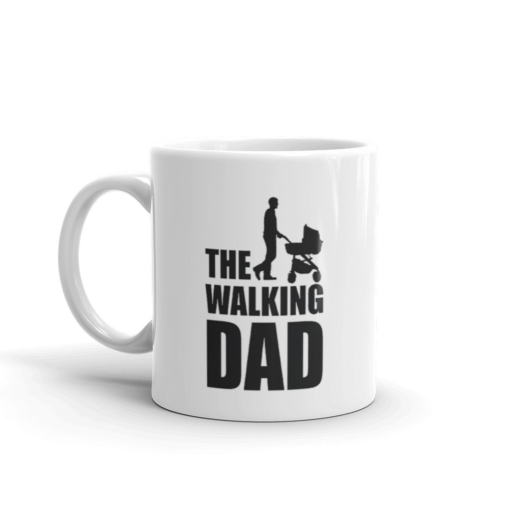 Mug Papa Walking Dad Blanc Brillant Mug Papa Walking Dad Blanc Brillant