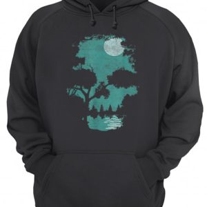 Nice Halloween Wilderness Skull illusion shirt 3