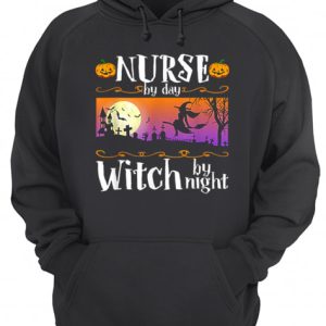 Nice Nurse By Day Witch By Night Halloween Costume shirt 3