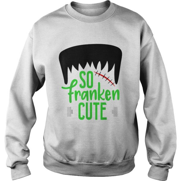 Nice So Franken Cute Monster Halloween Kids Boys Girls School shirt