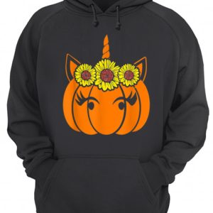 Nice Sunflower Unicorn Heart Pumpkin Costume Halloween Funny shirt 3