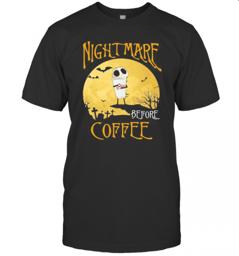 Nightmare Before Dunkin Donuts Halloween T-Shirt Nightmare Before Dunkin Donuts Halloween T-Shirt