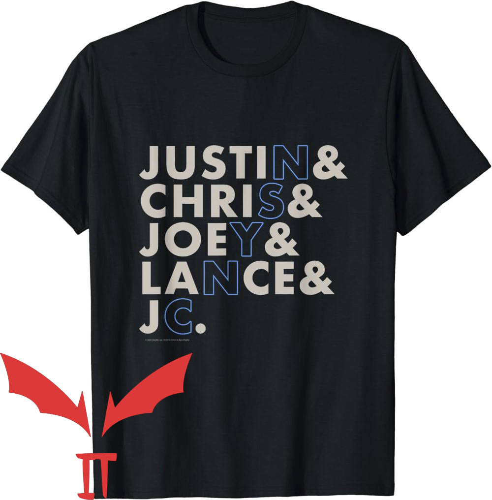 Nsync T-Shirt Name Stack Nsync T-Shirt Name Stack