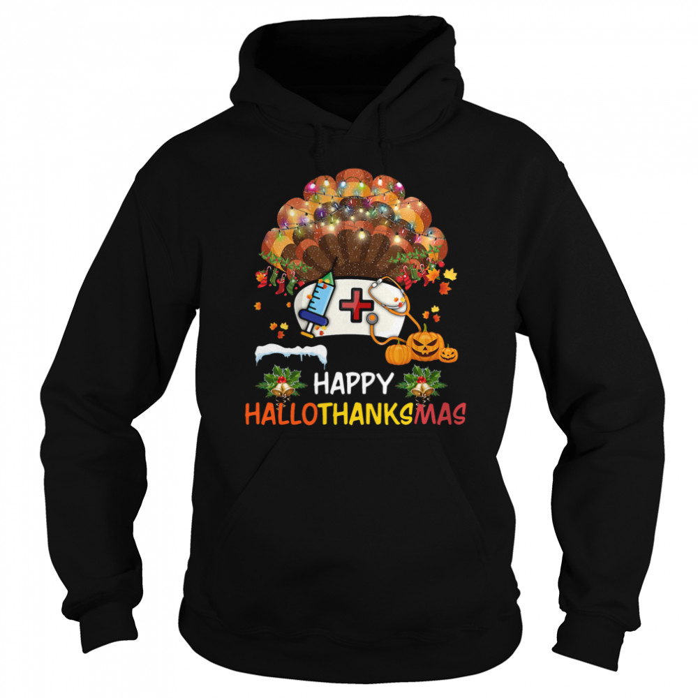 Nurse Happy Hallo Thanks Mas Halloween Christmas shirt Nurse Happy Hallo Thanks Mas Halloween Christmas shirt