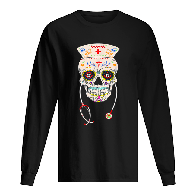 Nurse Sugar Skull Halloween Day Of The Dead Dia De Los shirt Nurse Sugar Skull Halloween Day Of The Dead Dia De Los shirt