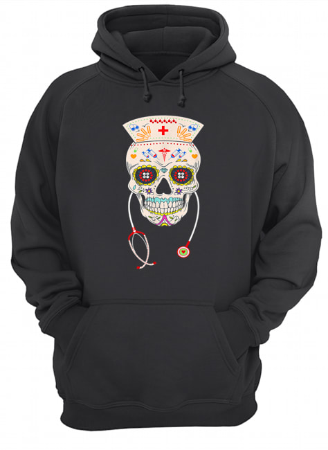 Nurse Sugar Skull Halloween Day Of The Dead Dia De Los shirt Nurse Sugar Skull Halloween Day Of The Dead Dia De Los shirt