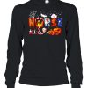 Nurse halloween stethoscope heartbeat pumpkin ghost shirt