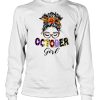October Girl Happy Halloween T-shirt